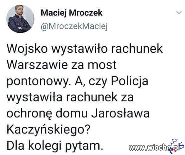 Dla kolegi pytam