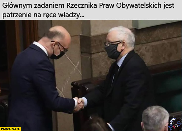 Glownym zadaniem Rzecznika Praw Obywatelskich jest patrzenie wladzy na rece