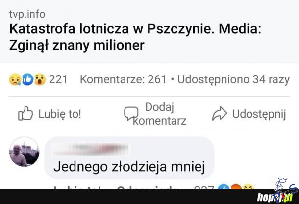 Niestety to nie był polityk PiSu