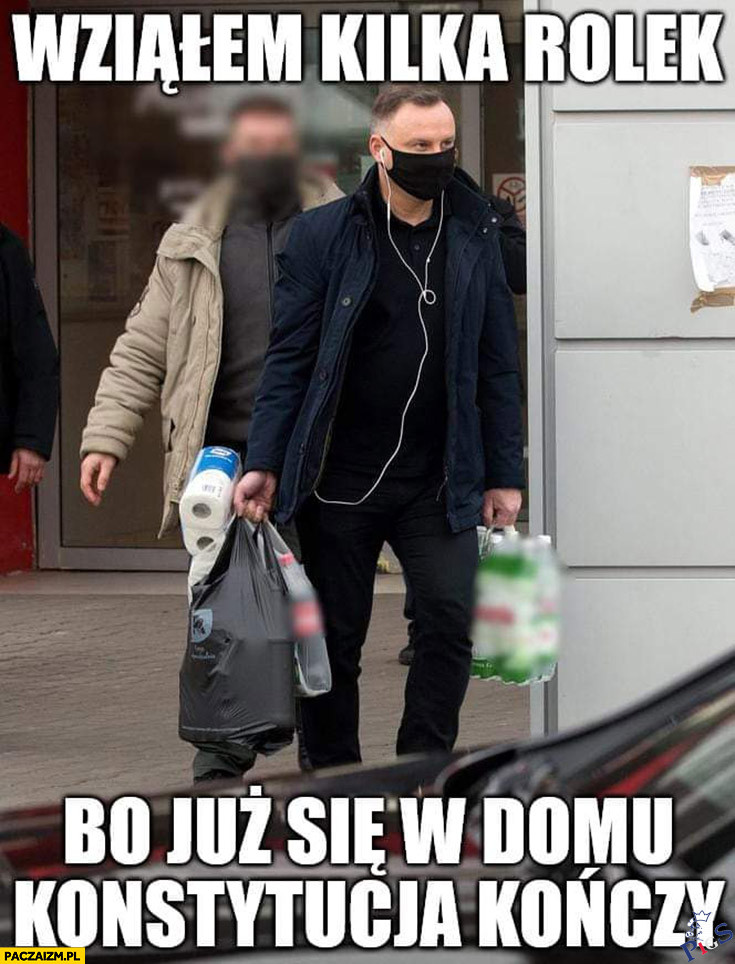 Czyżby nie miał się czym podcierać?