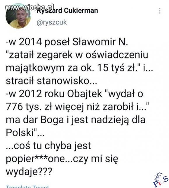 Nie wydaje się panu