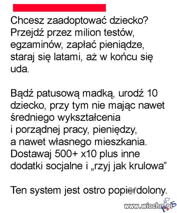 Patologia nie przechodzi testów