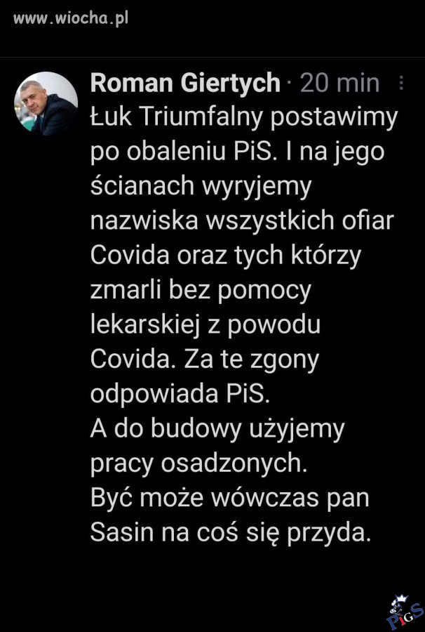 Proponujemy taki łuk