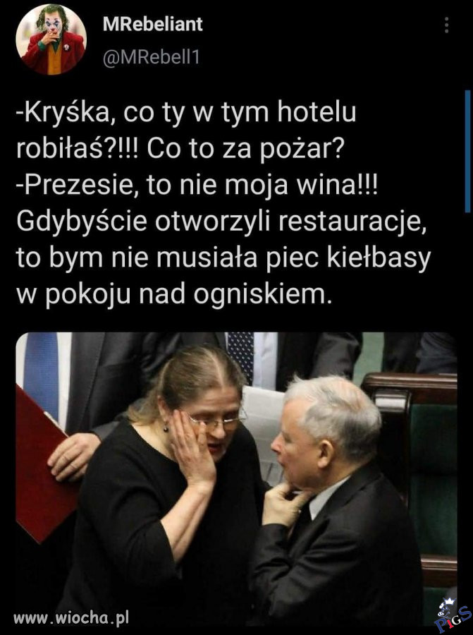 Smażyła kiełbasę