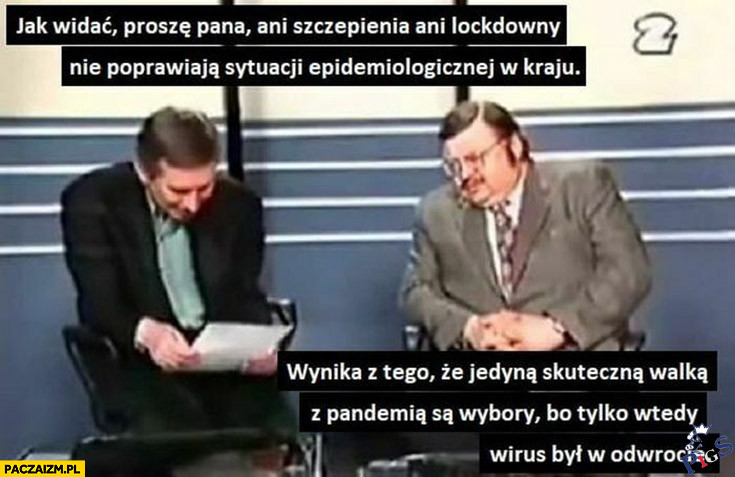 Tylko wtedy wirus jest w odwrocie