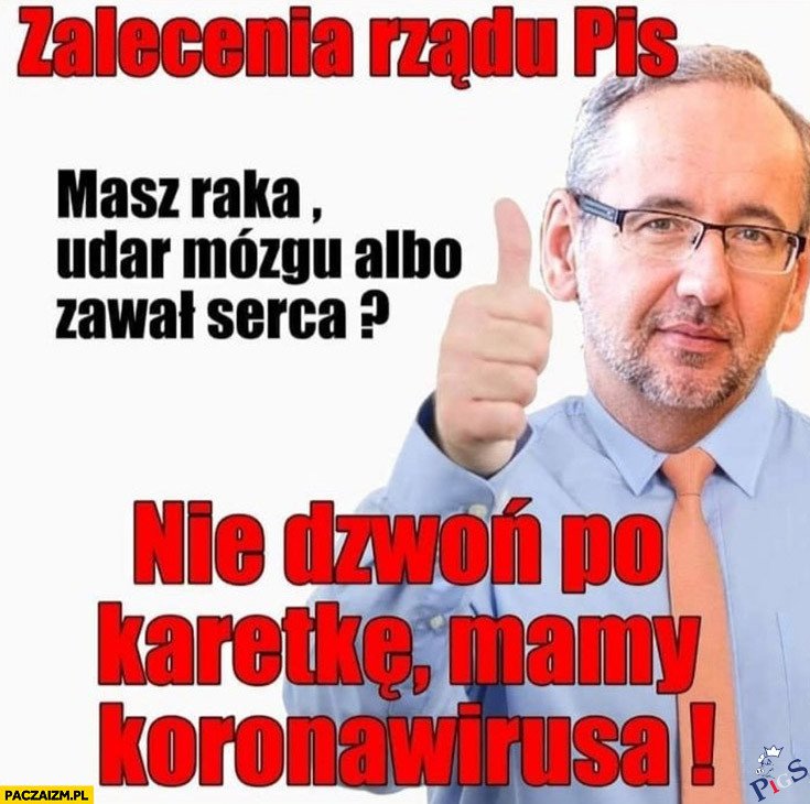 Zalecenia rządu PiSu