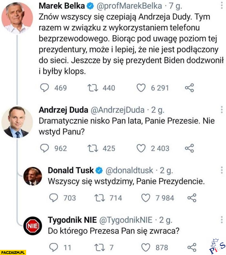 Do którego prezesa się pan zwraca?