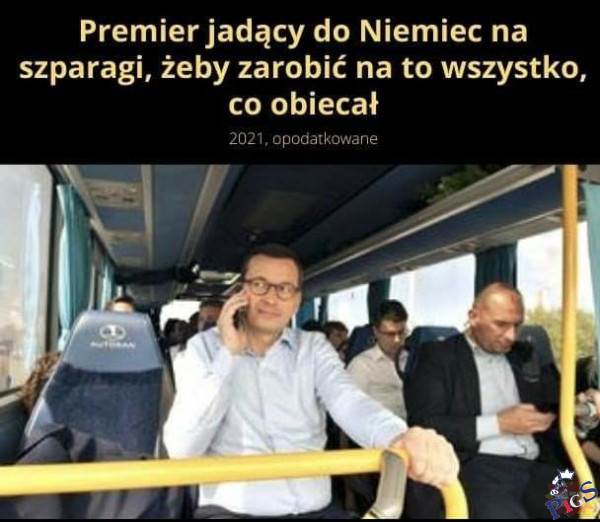 Premier jadący do Niemiec