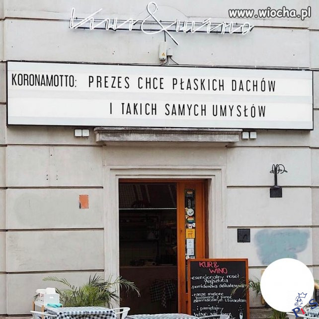Prezes chce płaskich dachów i takich samych umysłów