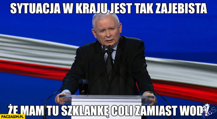 Szklanka Coli zamiast wody