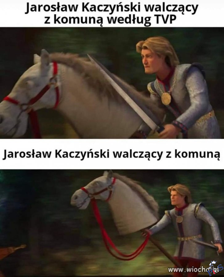 Jarosław Kaczyński walczący z komuną