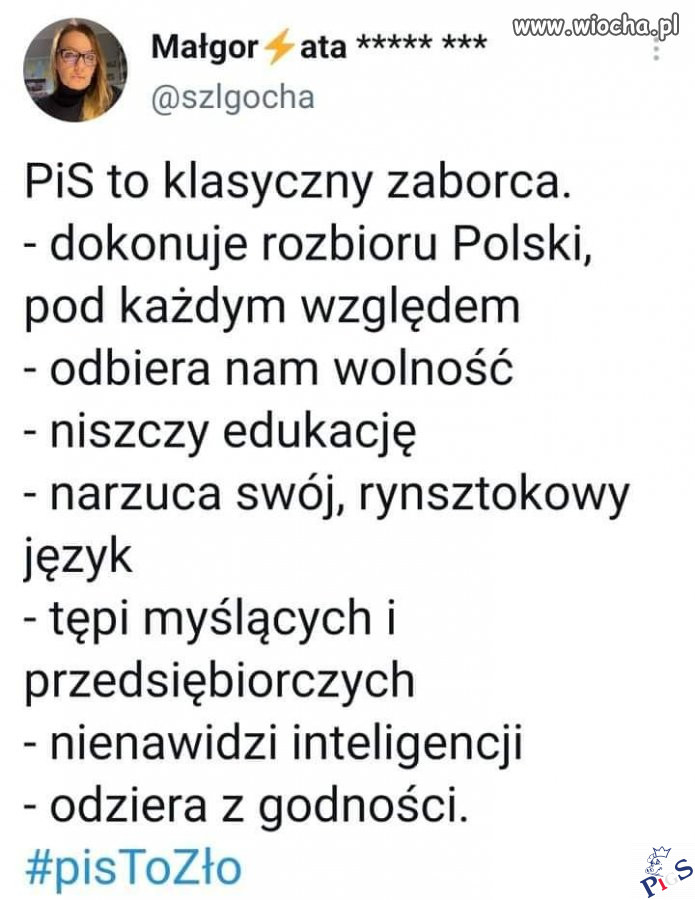 PiS to zło