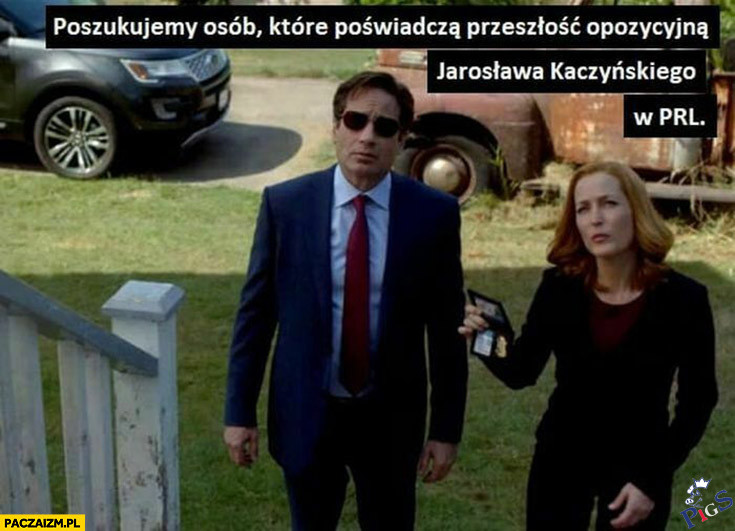 Poszukujemy osób które poświadczą przeszłość opozycyjną Jaroslawa Kaczyńskiego
