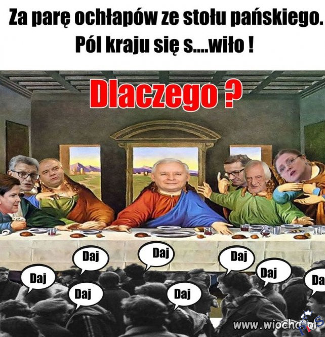 Za parę ochłapów ze stołu pańskiego