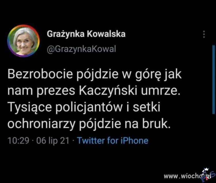 Jak Kaczyński umrze bezrobocie pójdzie w górę