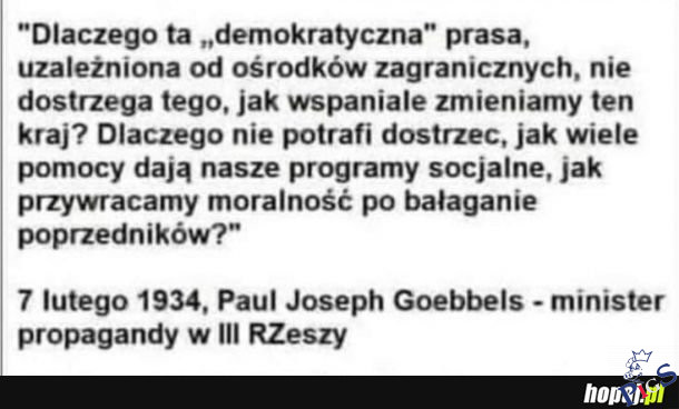 Jaro…. przepraszam, Joseph Goebels