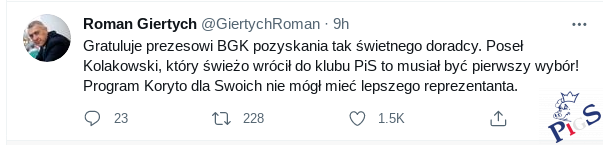 Program koryto dla swoich