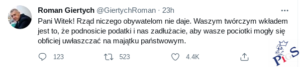 Rząd niczego obywatelom nie daje