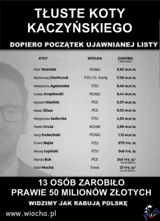 Tłuste koty Kaczyńskiego