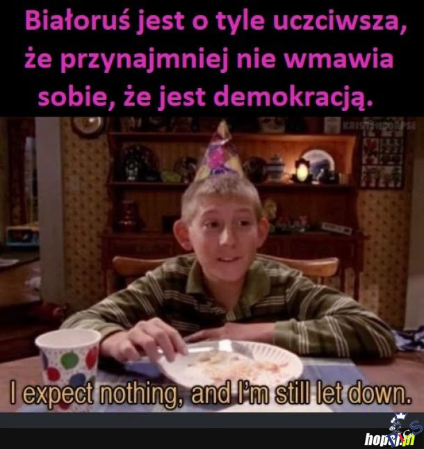 Białoruś jest o tyle uczciwsza