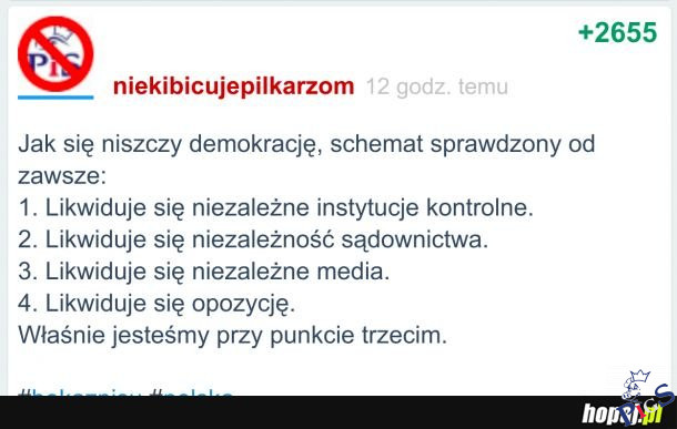Jak się niszczy demokrację, sprawdzony schemat