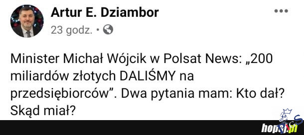 Kto dał? Skąd dał?