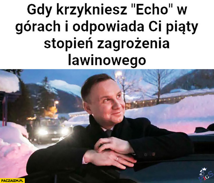 Andrew w górach