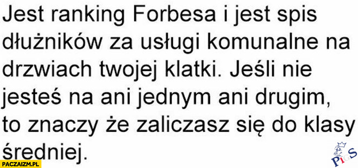 Obecna definicja klasy średniej