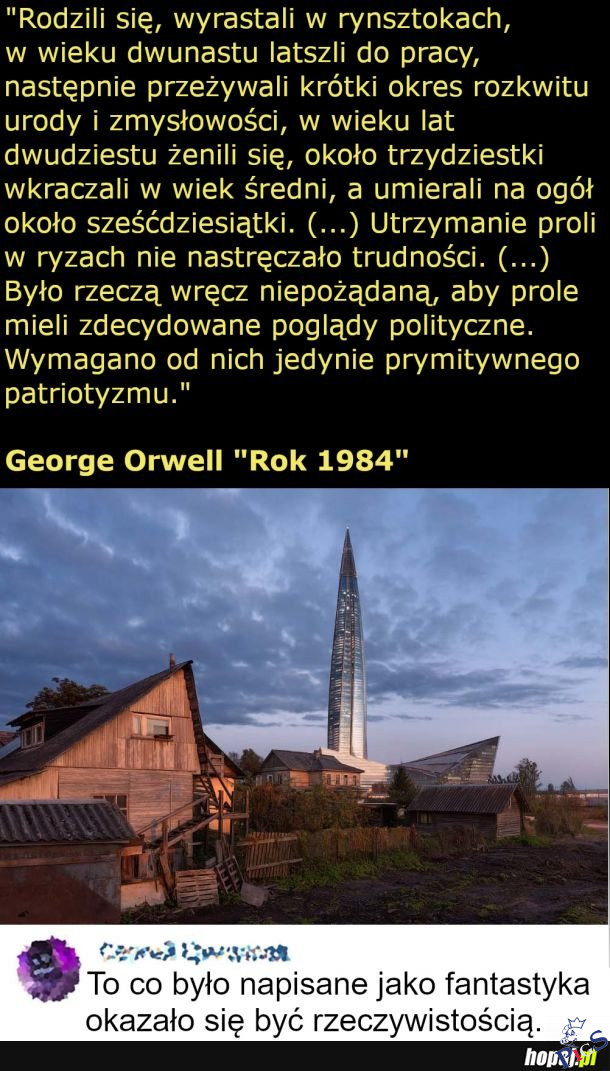To, co było napisane jako fantastyka, okazało się rzeczywistością