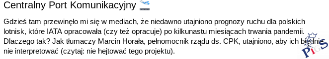 Białe Kołnierzyki o CPK