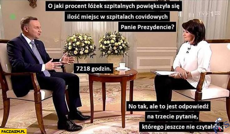 Holecka w spontanicznym wywiadzie z prezydentem państwa z dykty