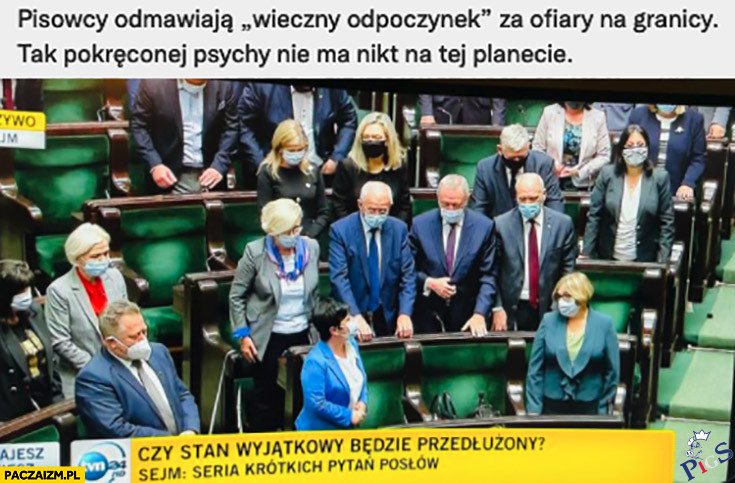 Pisowcy odmawiają wieczny odpoczynek