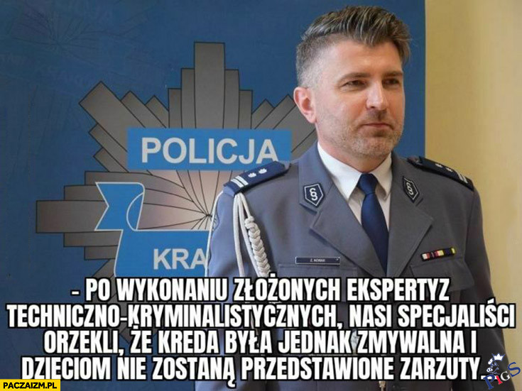 Policja po wykonaniu ekspertyz