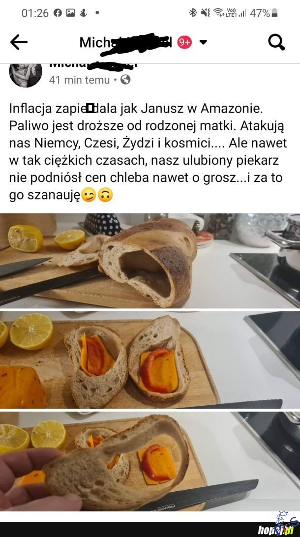 Szacunek dla Pana piekarza