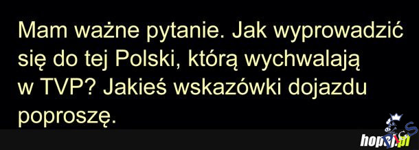 TVP, poprosimy wskazówki dojazdu