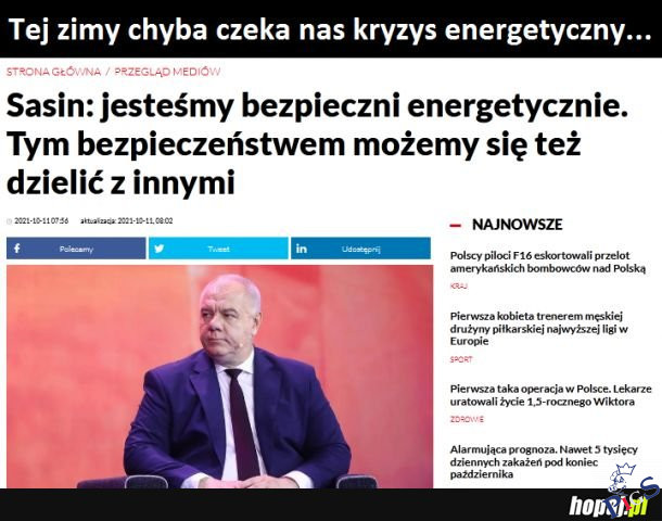Tej zimy czeka nas kryzys energetyczny