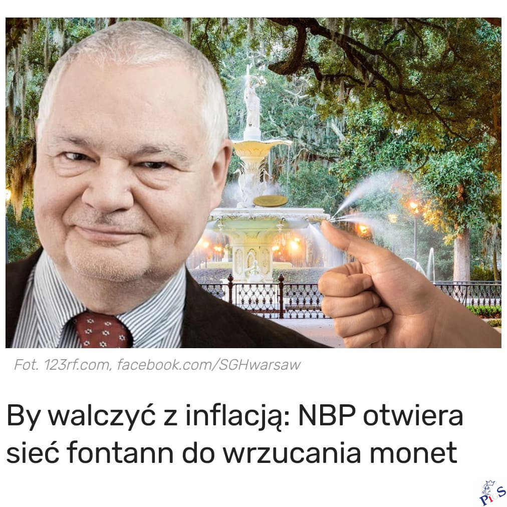 By walczyć z inflacją, NBP otwiera sieć fontann