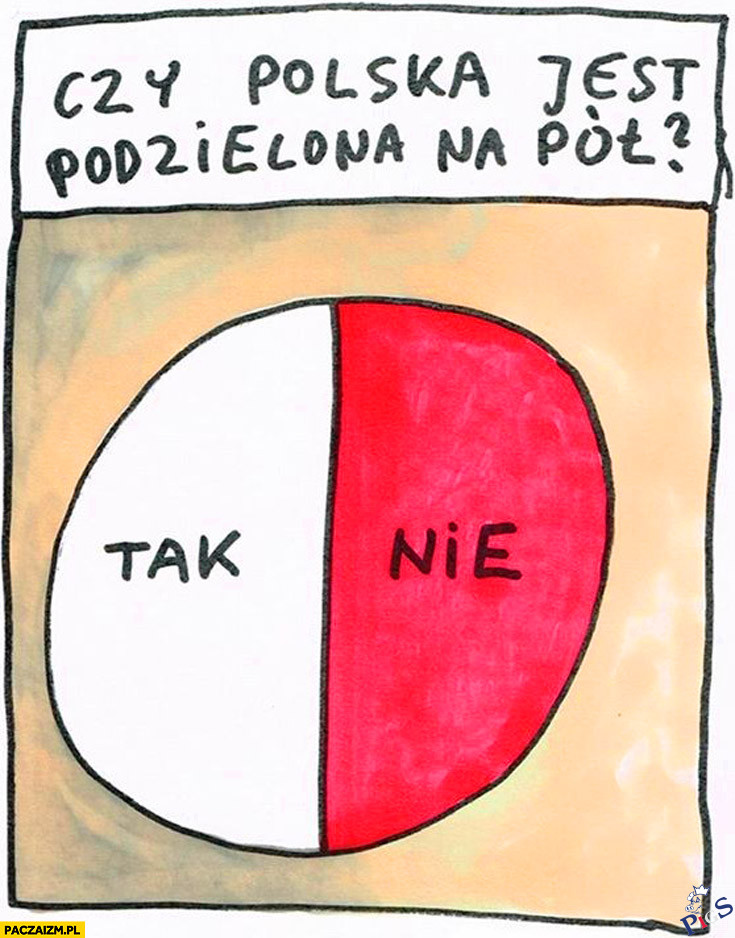Czy Polska jest podzielona na pół