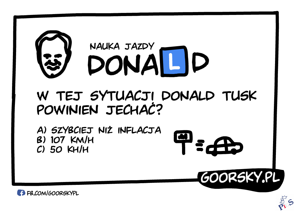 Donald Tusk nauka jazdy