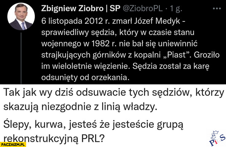 Historia lubi się powtarzać PRL sądy