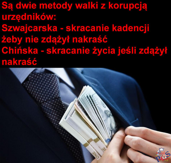 Są dwie metody walki z korupcją