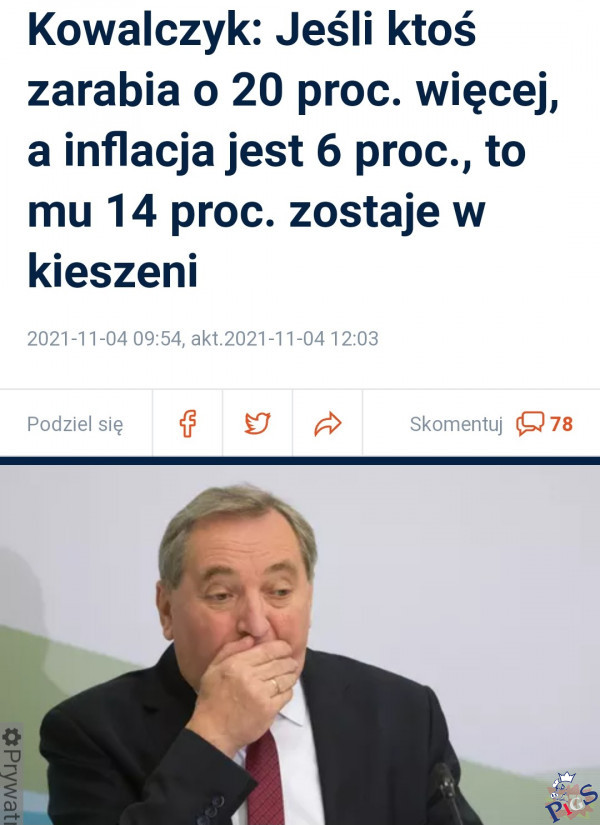Tymczasem wiceminister finansów