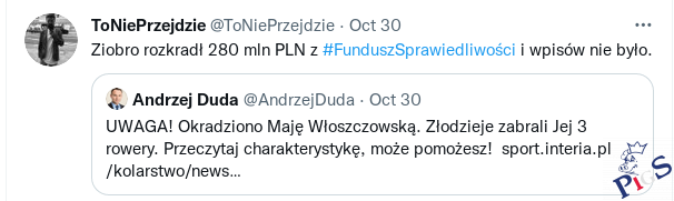 Ziobro kradł i wpisów nie było