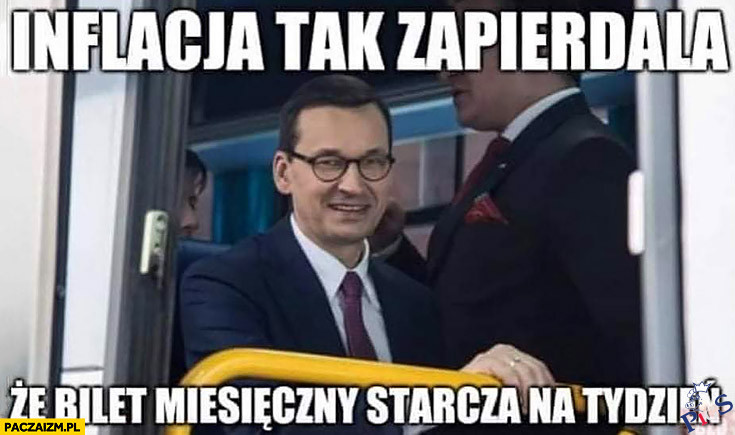 Inflacja tak zapierdziela, że bilet miesięczny starcza na tydzień