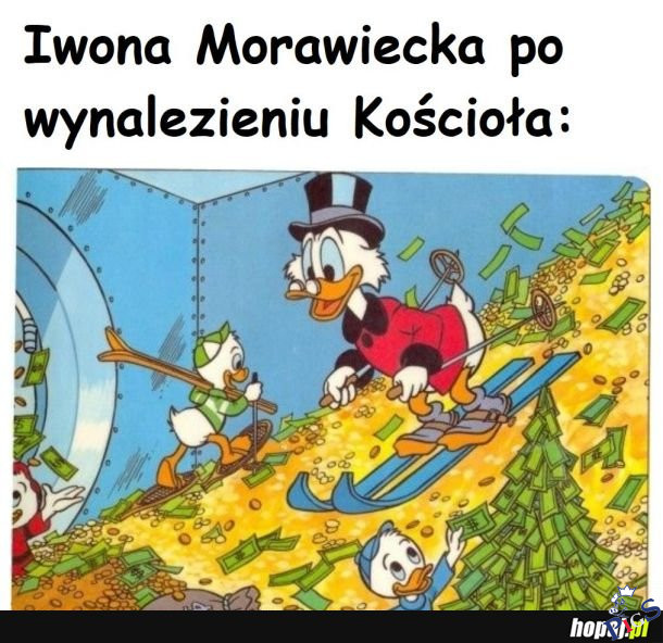 Iwona Morawiecka po wynalezieniu kościoła