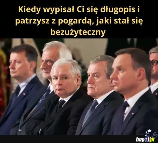 Kiedy wypisał Ci się długopis