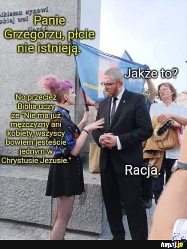 Panie Grzegorzu, płcie nie istnieją