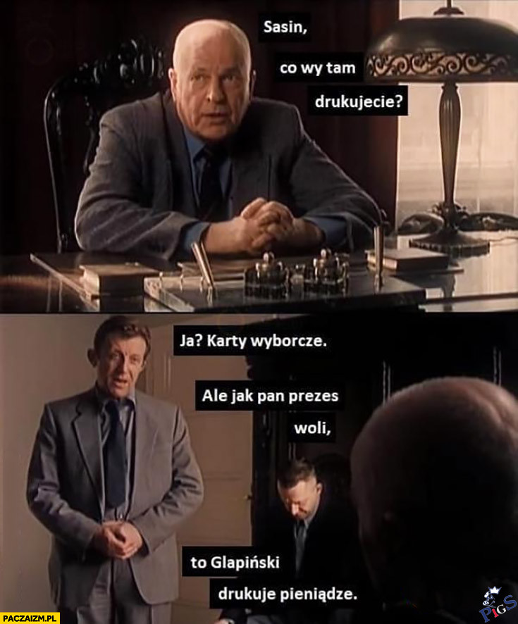 Sasin, co wy tam drukujecie?