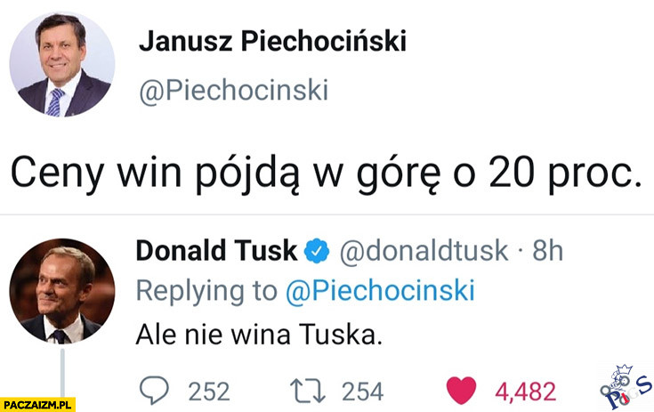 Ceny win pójdą w górę