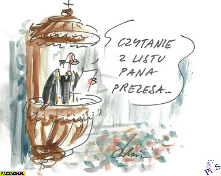 Czytanie z listu Pana Prezesa